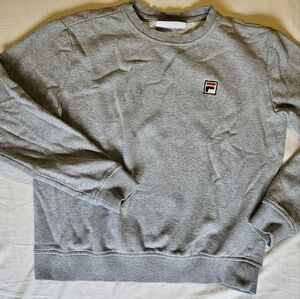 Gray Fila Unisex Crewneck Pullover